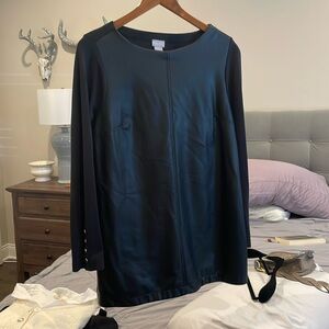 Chicos faux leather tunic.  Sz 1 Chico size